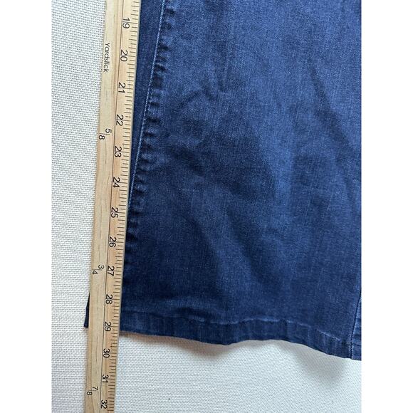 Lane Bryant Flare Dark Wash High Rise Jeans Size 22 Stretch 29” Inseam - Picture 12 of 16